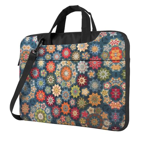 Sac d'ordinateur floral bohème pour aller au bureau ou en cours avec style