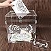 Aytai Acrylic Wedding Card Box with Lock, Clear Card Box for Wedding Reception, Wedding Money Box Gift Card Box for Party Graduation Birthday Baby Shower Decorations