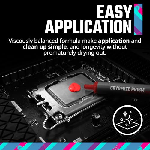 Image of Cooler Master CryoFuze 5 Premium Performance Thermal Paste | 3 Grams | Thermal Compound (for GPU, CPU, Consoles, Laptops Graphics Cards, Heat Sinks) - Red