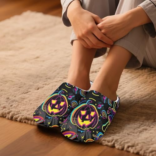 Cotton Slippers Closed Toe Comfortable Slippers for Women 6.5-11.54