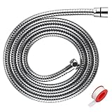 1M Extra Long Shower Hose, 79 Inch Stainless Steel Showerhead Hose with Brass Nut, Anti-Twist, Flexi
