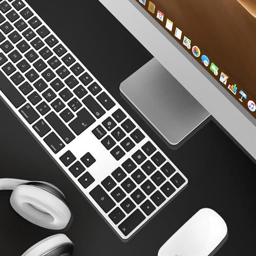 Clavier Bluetooth rechargeable pour MacBook compatible Apple layout AZERTY
