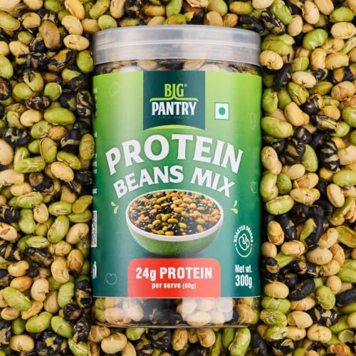 Image of Big Pantry Protein Beans Mix, Roasted Mixed Beans, Plant-Based, Vegan, Gluten Free, 24g Protein per Serve, 300g