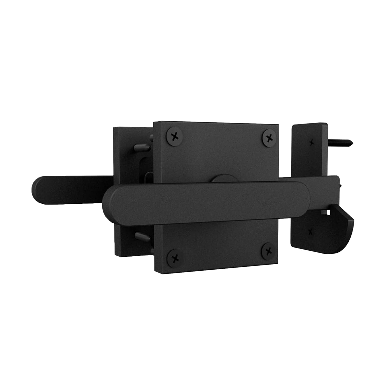 Side Gate Latch Heavy Duty Swing Door Latch Hardware for Wood Fence Spool, Backyard, Garden Fence Easy Installation