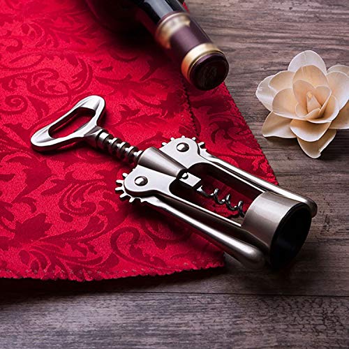 Amazon | ポータブル亜鉛合金赤ワインオープナーウィングタイプメタル