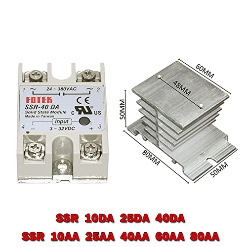 Relais statique SSR 40AA solution anti arc électrique avec refroidissement aluminium