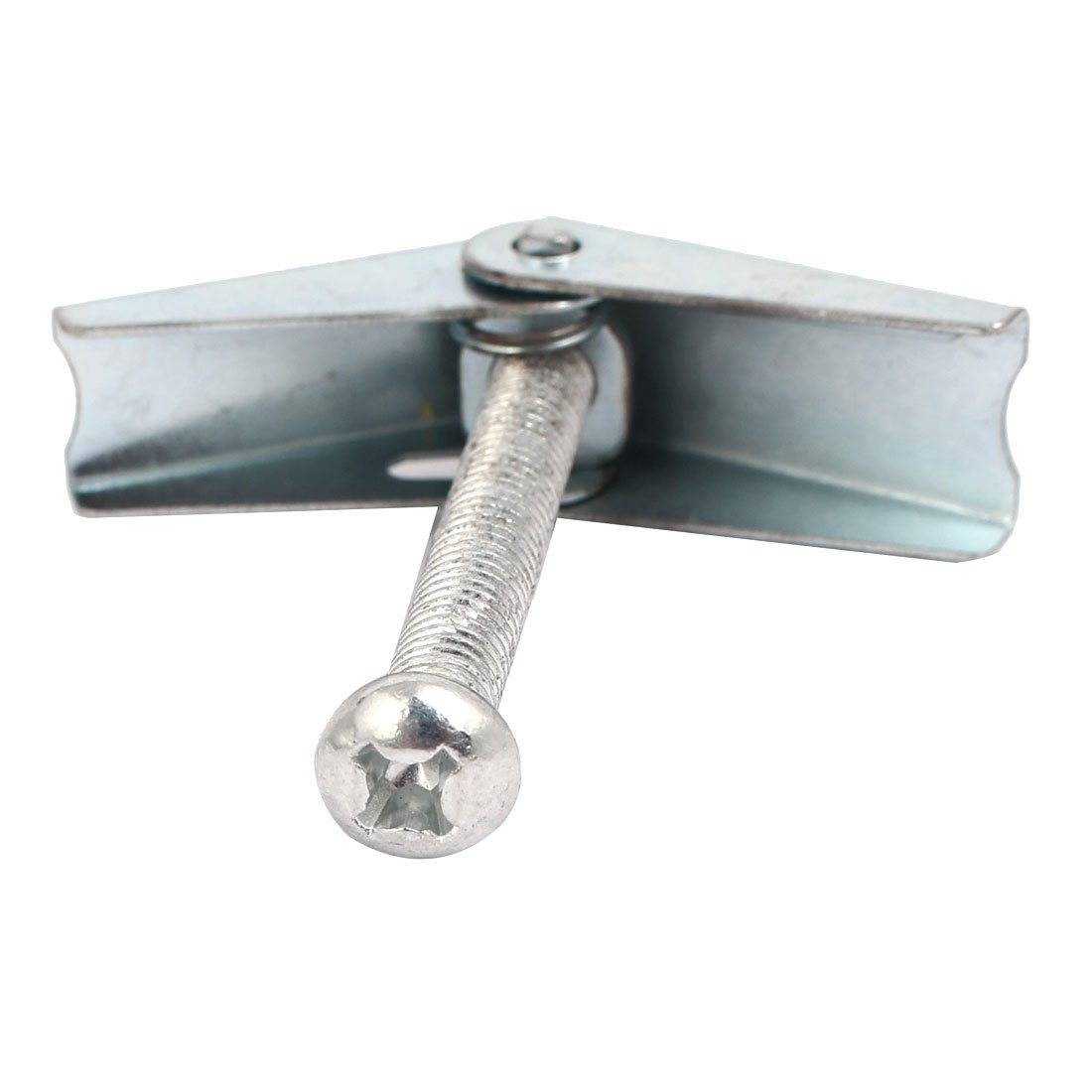 Sourcingmap M6 x 60mm Male Thread Spring Loaded Hollow Wall Round Head Toggle Bolt 6pcs - Image 2