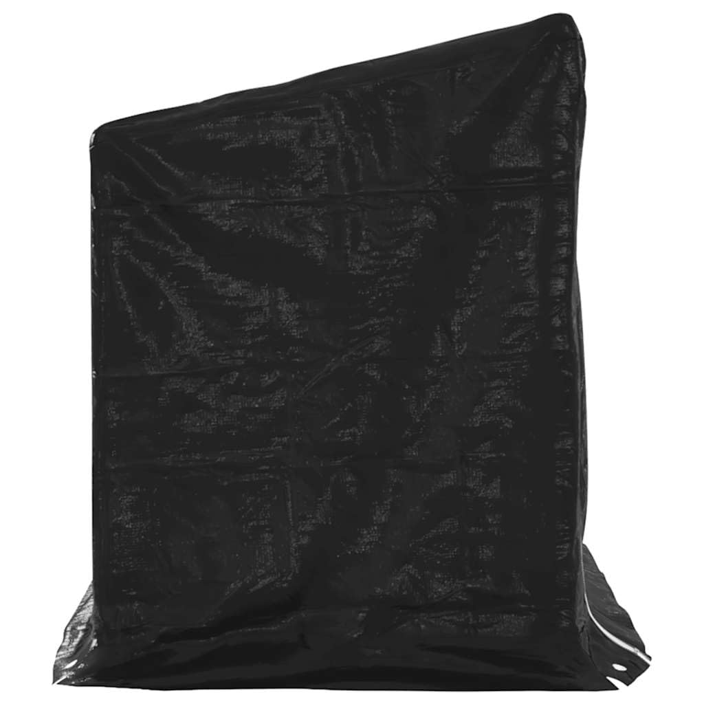 Estantería para leña de acero galvanizado con protección contra la lluvia, 200,5 x 80,5 x 110,5 cm, para guardar leña y leña exterior, con cubierta impermeable