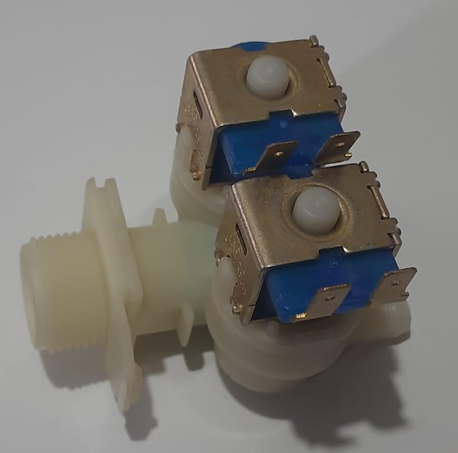 Image of PARDZWORLD Water Inlet Feed Valve 2 Way Suitable for Siemens /Bosch Washing Machines, Replacement Code: HD1015,20120620-708 Match & Buy. Multicolor