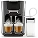 Produktbild Philips Senseo HD6574/50 Latte Duo Kaffeepadmaschine, Milchkaraffe, Silikonschlauch, 2650 W, titanium