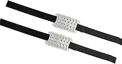 Dynwave 2Pcs Crampons para Botas de Caminhada Gelo Neve Grippers Calçados Leves Portáteis Neve Grips Grampos de Gelo para Caminhada Pesca no Gelo, 26 Dentes