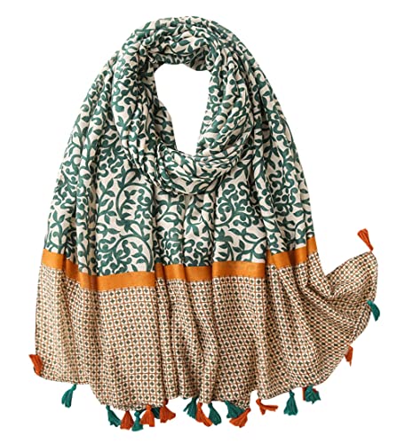 FAIRYGATE Schals & Tücher für Damen Großer Hals Kopf Bandana Elegante...