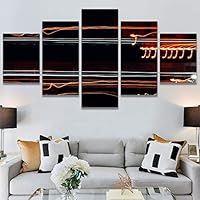 SIGNWIN 5 Panel Canvas Wall Art Organic Arrangement Modern Artwork for Home Decorations Ready to Hang - 60