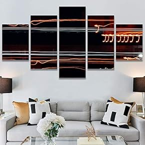 SIGNWIN 5 Panel Canvas Wall Art Organic Arrangement...