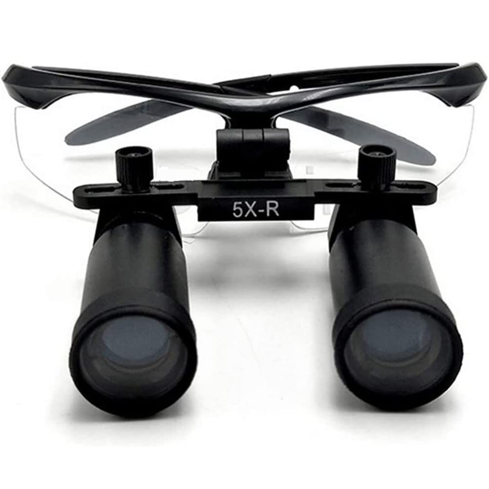 ASerZenith 5X Antifog Portable Loupe Binocular Loupes Magnifying Glasses Binocular Loupes Optical Glass