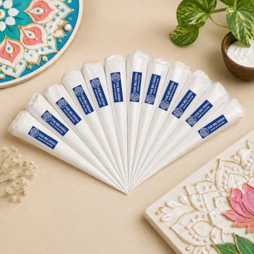 Image of Glitter Liquid Paste Cones for Arts & Crafts Material, Gutta Cone Lippan Art and Decorative Purposes Pack of 4 Cones (Golden)