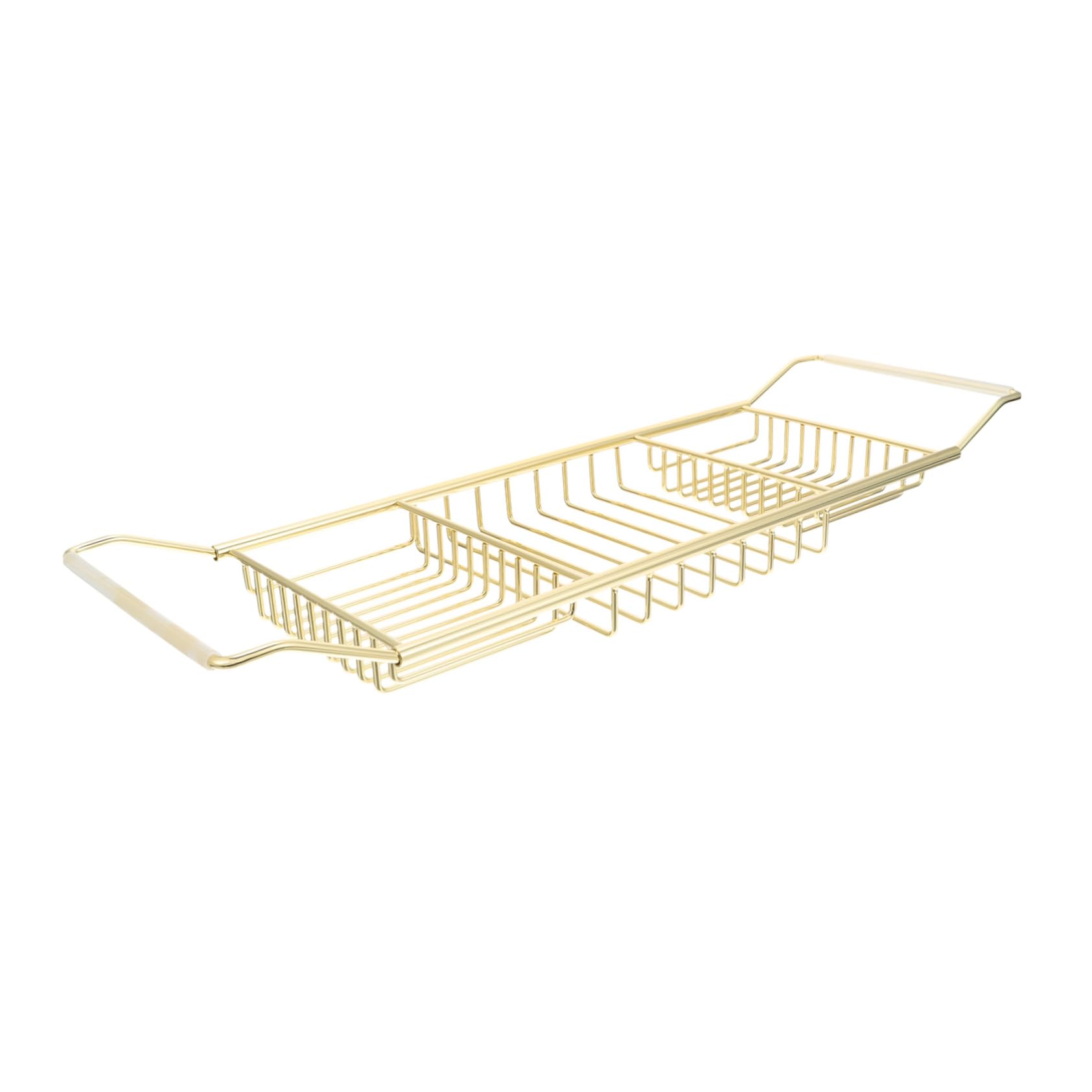Estante de bañera con soporte para laptop y organizador de pelo, estante de acero inoxidable para almacenamiento de bandeja de baño y gestión de libros, diseño de tocador 3 en 1
