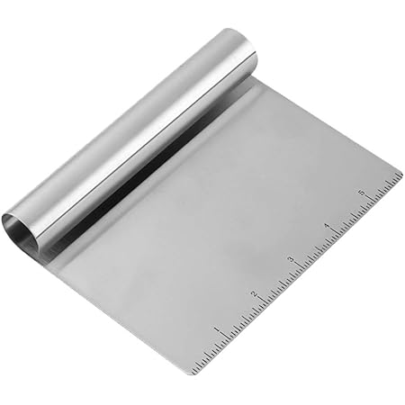 Multipurpose Plastic Pastry Bench Scraper With Measuring Scale - For Dough, Pizza, Baking & More - View #5