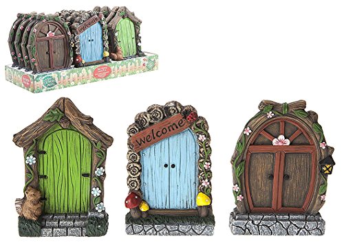 PMS International 1 placa decorativa para puerta de jardín de hadas de 15 cm, 1 seleccionado...