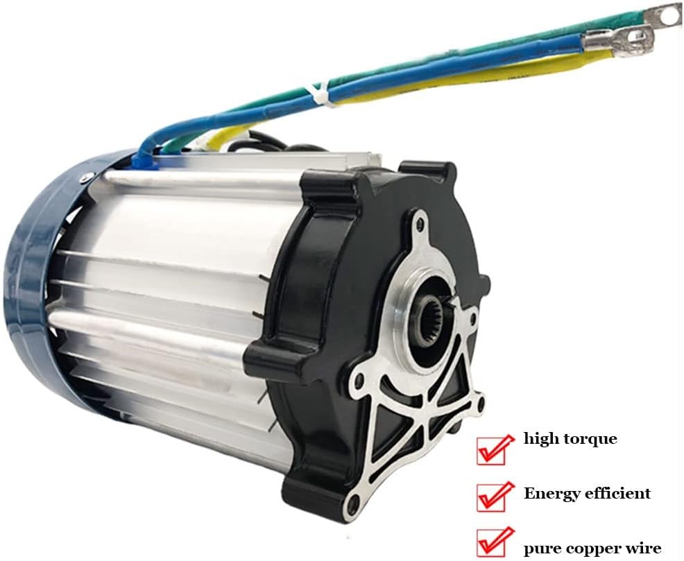 1200W/1500W/1800W Electric Tricycle Brushless Motor，High Power Permanent Magnet DC Motor 5 Holes 18 Gear Motor (Color : 60v, Size : 1500w) : Tools & Home Improvement