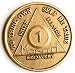 30 Day 1 Month Bronze AA Anniversary Chip Medallion Coin Alcoholics Anonymous