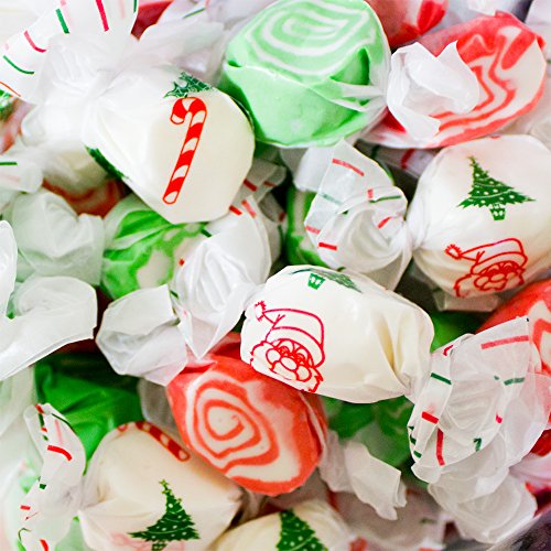 Christmas Holiday Salt Water Taffy 3lb Red & Green Assortment