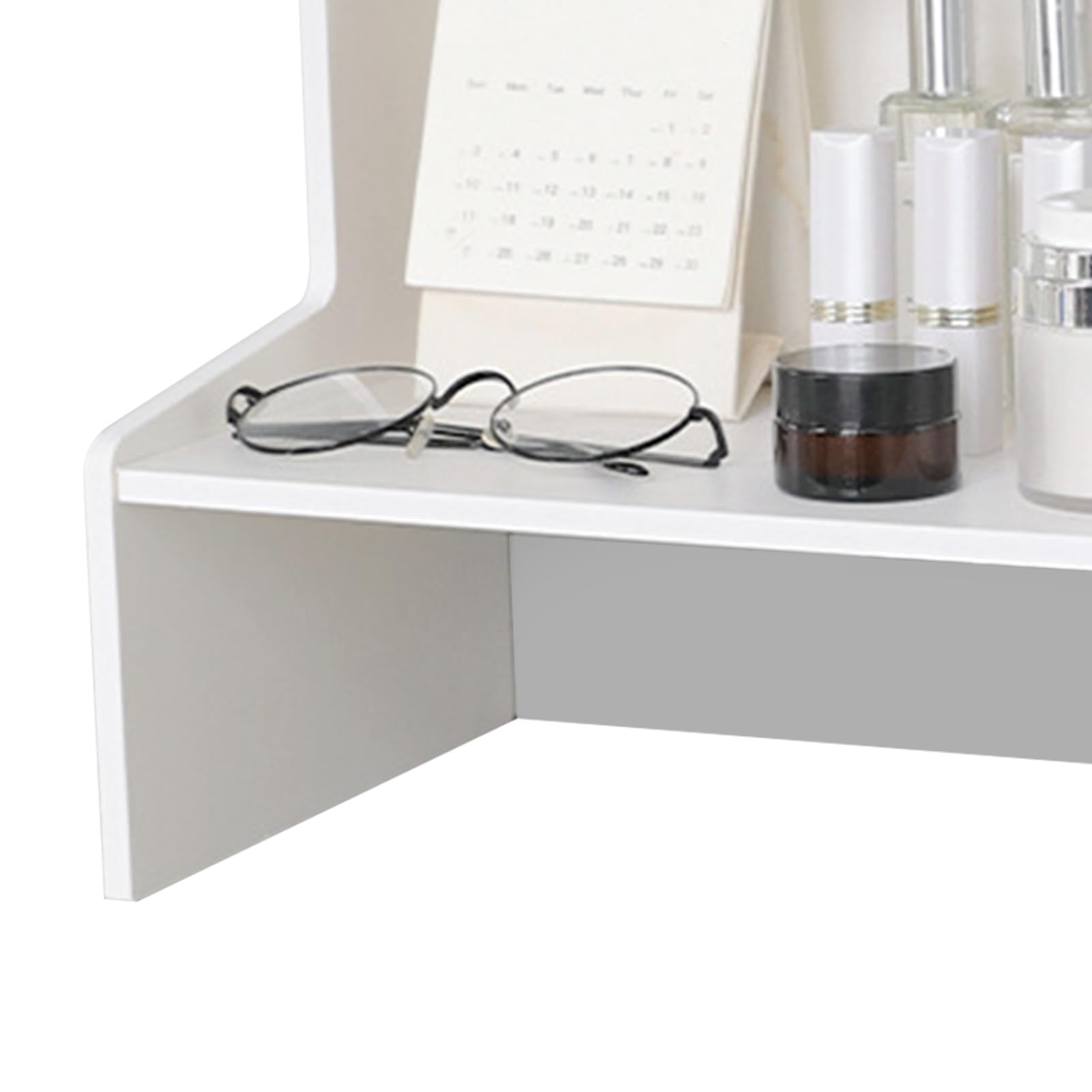 Scaffale da scrivania in legno, multi strato, mini libreria organizer per cosmetici (L)