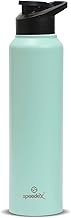 Speedex BIS Certified Stainless Steel Sports/Fridge Water Bottle 1 Ltr with Sipper Cap - 1000ml | For Home, Office, Gym, Men, Womens, Kids - Pastel Green Colour - Set Of 1