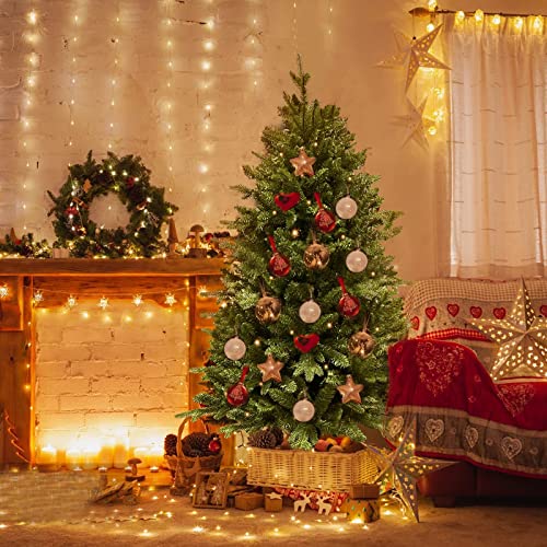 Makeatree 4-Ft Artificial Christmas Tree With 821 Tips, Unlit Hinged Spruce Xmas Tree For Indoor Outdoor, Green #TOP5