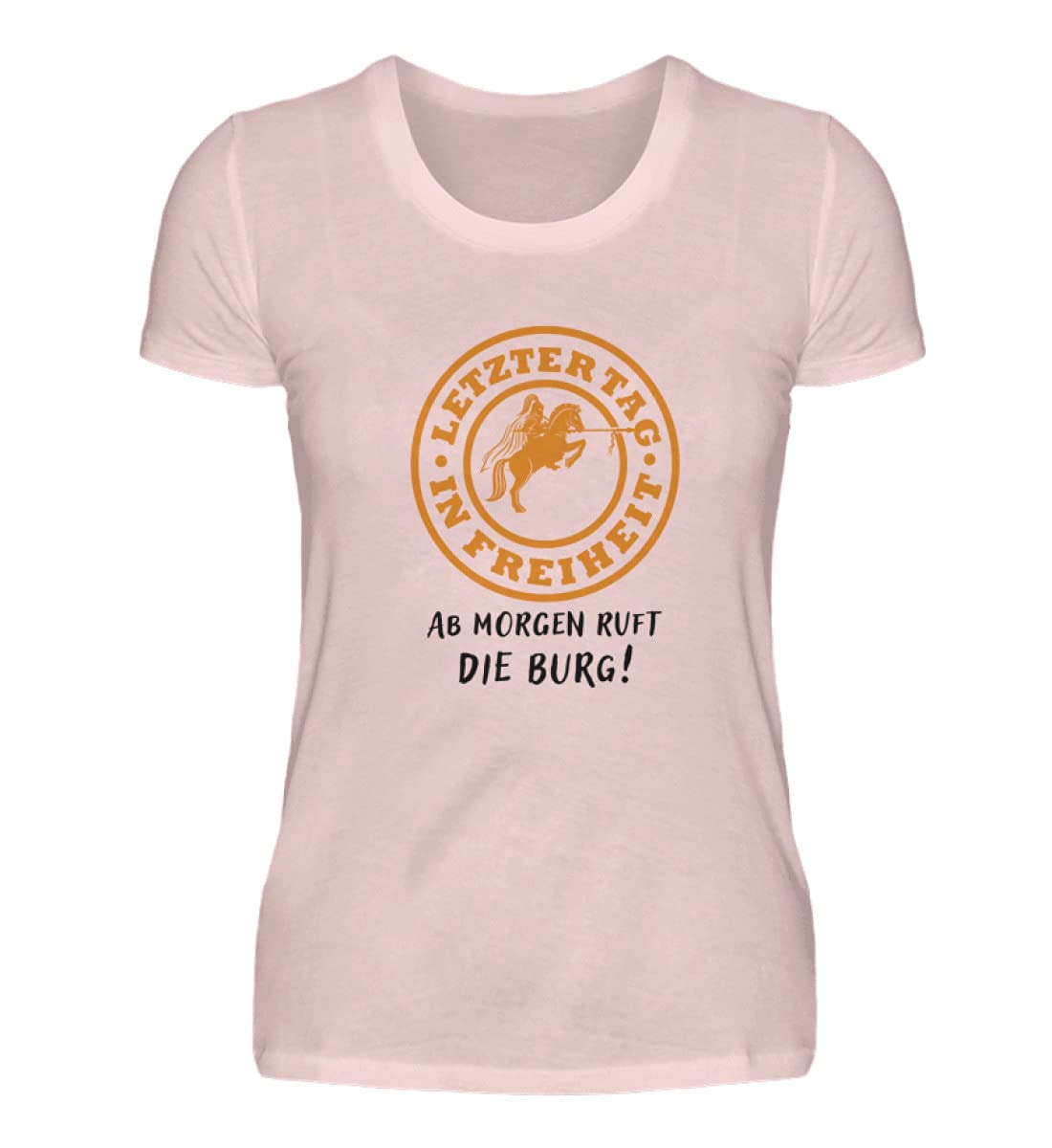generisch Ginebra el último día en Libertad: Despedida de Soltera JGA – Camiseta de Mujer prémium Polvo Rosa. S