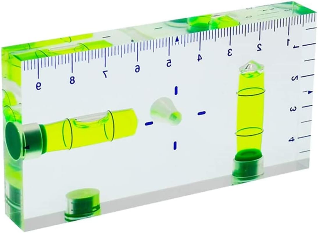 umei Transparent T-Type Multi-Functional Level Bubble Two-Way Level with Magnet Scale Size 95x51x13mm