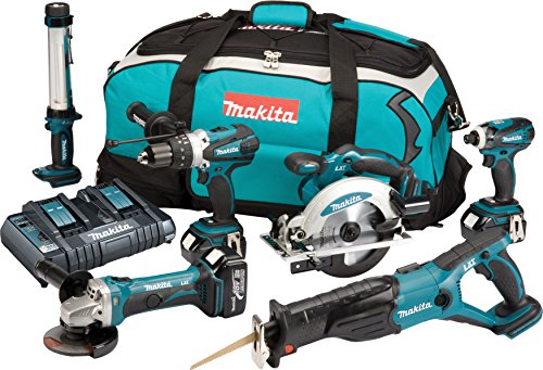 Makita DLX6000M Lote de 6 máquinas con 3 baterías, 18 V, 4...