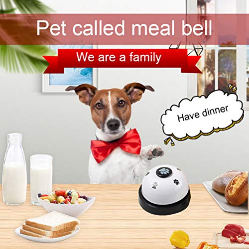 Haokey 2 Stücke Trainingsglocken für Haustiere, Hund Türklingel Hundeglocken für Potty Katzentraining, Töpfchentraining Kommunikationsgerät mit Großem Button(Weiß)