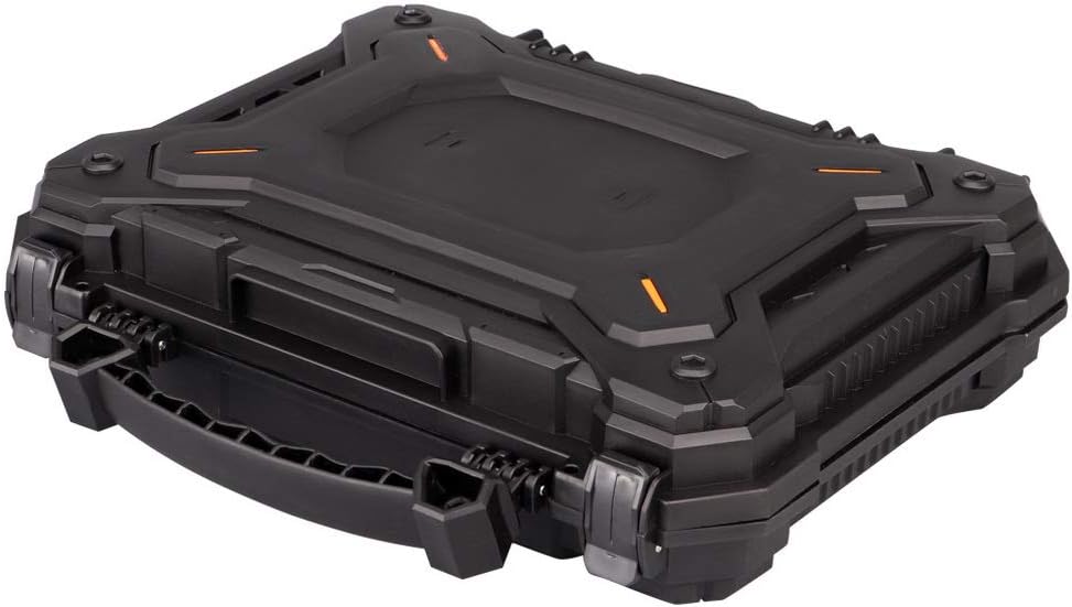 Waterproof Pistol Hard Case Tactical Gun Protector with Pick and Pluck Foam Insert, Black