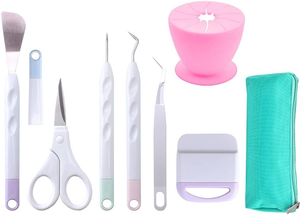 SIDUFHAOPKLL DIY Cardstock Craft Kit Vinyl Weeding Tools Weeder Scraper Silhouette Cameo for Accessories