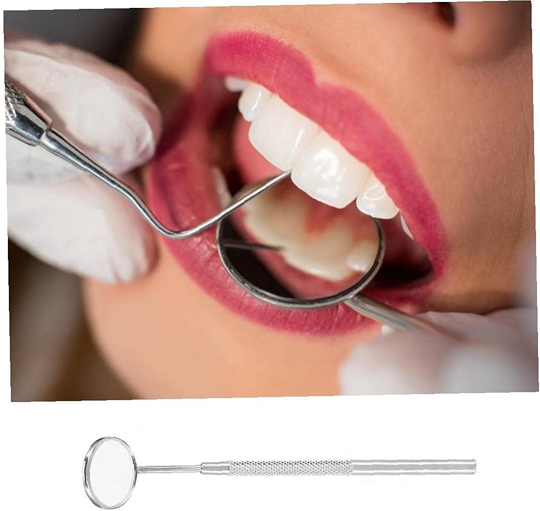 3 Pack Dental Probe Tweezers with Mouth Mirror, Stainless Steel Dental Cleaning Kit for Oral Care and Teeth Cleaning, Tartar Plaque r Skillful and Attractive