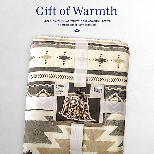 Image of Paseo Road Indigo Hill by HiEnd Accents Desert Sage 54x68 Throw Blanket