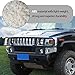 Lcojicep Car Replacement Trim Front Bumper Side Cover Trim Kit Compatible with Hummer H2 2003-2009 Exterior Front Bumper Trim Strip Bumper Panel Accessories (2PCS) (Bright Light)