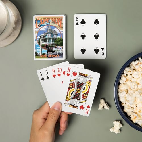 Lantern Press Cape May New Jersey Baraja Poker 52 cartas miniatura 2