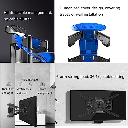 Support mural TV orientable pour éviter les reflets sur écran 32-70 - 6
