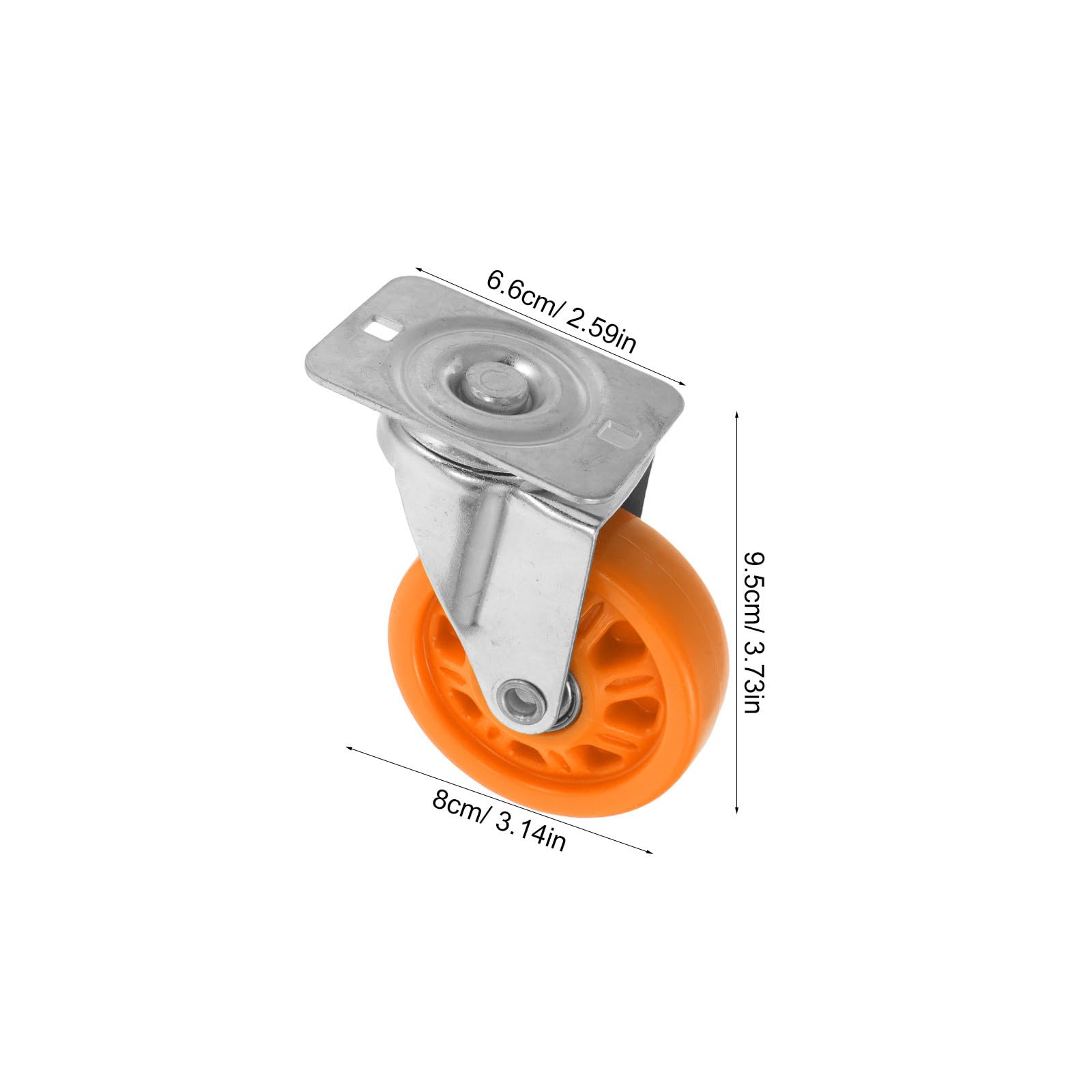 Ruota Girevole in Nylon e Metallo per Carrello Officina Meccanica Sistema Integrato di Raccolta Olio, Soluzione Silenziosa per Riparazione Auto e Sedili Garage