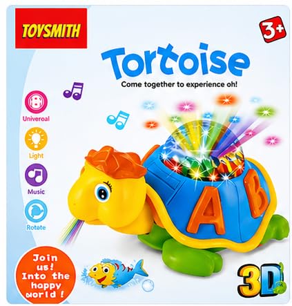 Buy 3D Tortoise Musical Toy with LED Lights & Projection | Bump & Go ...