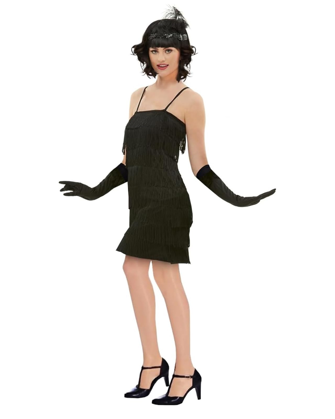 Funidelia Women's Costume Charleston 1920S For Includes Dress, Gloves And Headband, Cabaret - Outfit For Adults For Parties, Carnival And Halloween - Size Xs