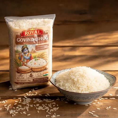Image of 100% অর্গানিক /जैविक Natural aromatic Gobindo bhog Rice 1 Kg Pack,for Payasm,biriyani,polau