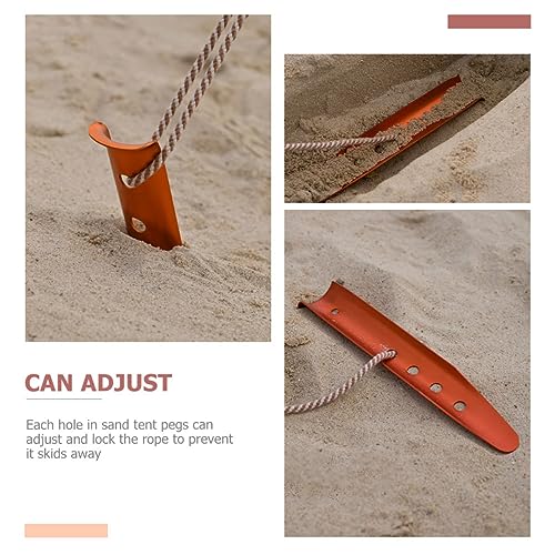 Piquets de sable en U pour tente de camping et fixation de plage - 3