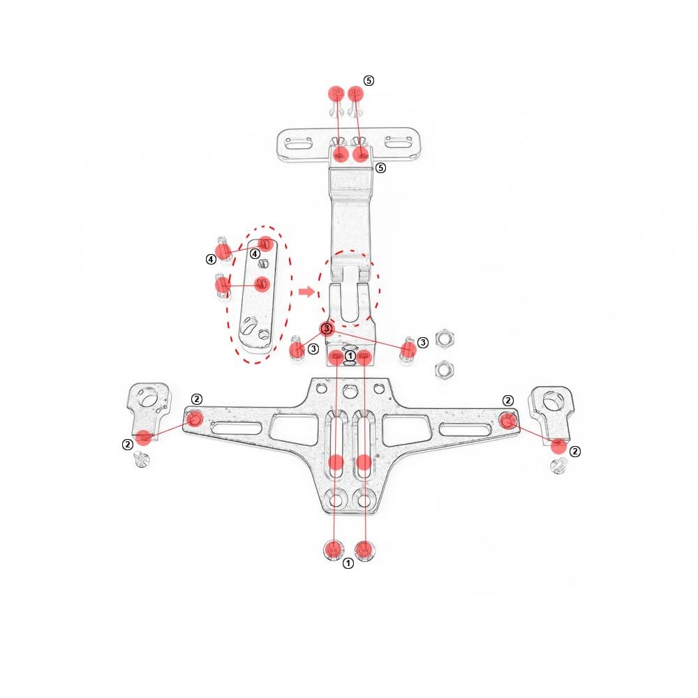 Amazon.co.jp: アライセンスプレートホルダ 用に適合するZX6R用に適合