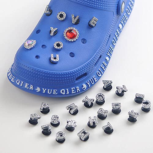 Sowaka 100 Pcs Shoes Button Plastic Black Lightweight Buckles for Kids Girls Boys Shoes Accessories Decoration DIY Ornaments Flat Shoes