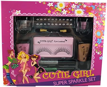 Super Sparkle Set with Eye Shimmer Powder, Lip Gloss & Eyeliner