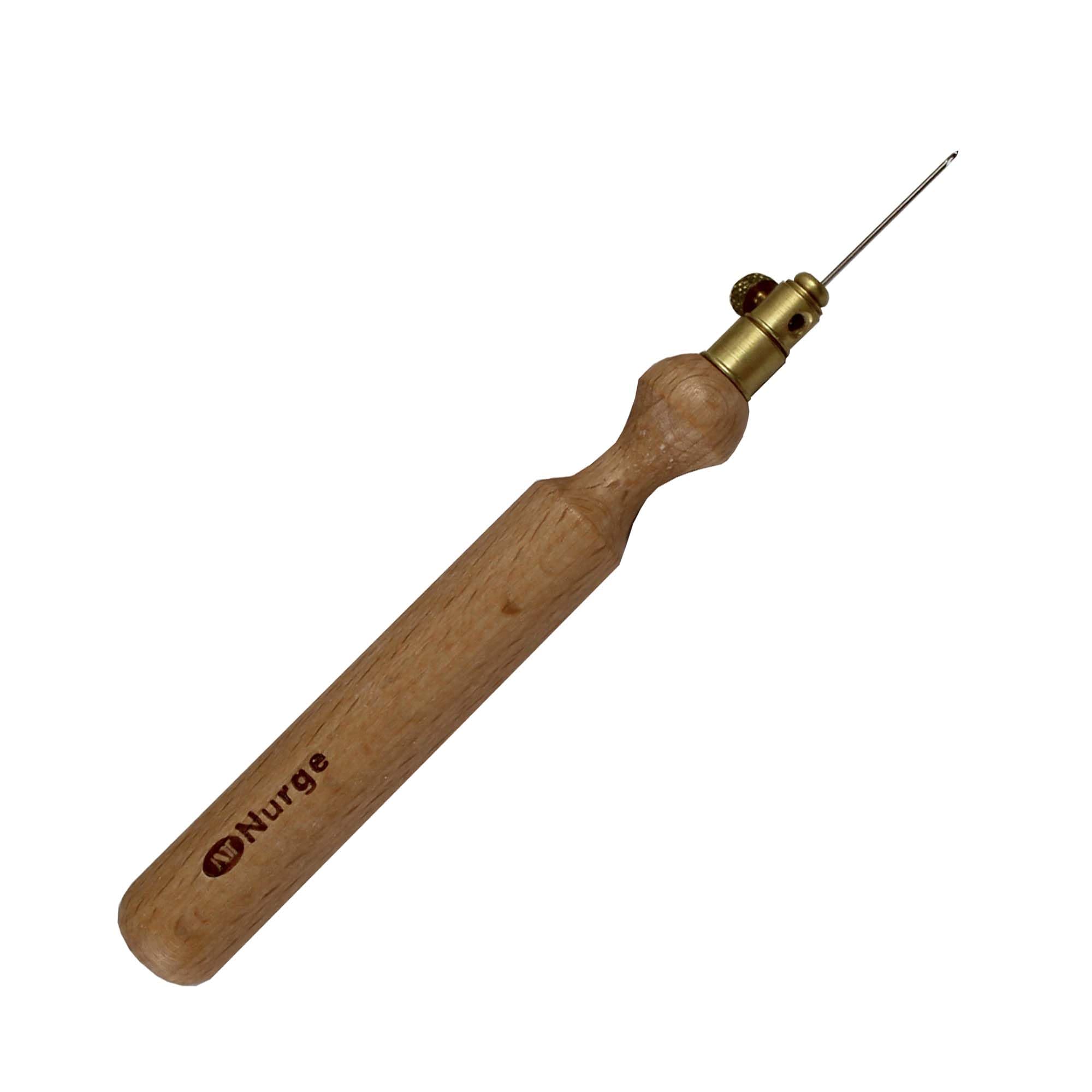 Nurge Silver Tambour Hook Needle Tool For French Bead Embroidery Chain Stitch Beading