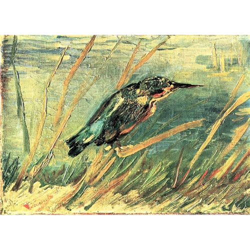 Toile roulée Martin-pêcheur de Van Gogh, décoration murale pour intérieurs modernes